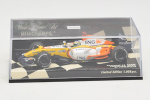 Renault R27 #3 G. Fisichella Renault F1 Team Showcar 2007 Minichamps 1:43 400070073 メタル - 画像 4/5