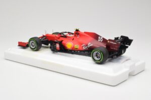Scuderia Ferrari SF21 #55 C. Sainz Emilia Romagna GP 2021 BBR 1:18 BBR211855 メタル - 画像 5/7