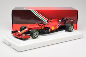 Scuderia Ferrari SF21 #55 C. Sainz Emilia Romagna GP 2021 BBR 1:18 BBR211855 メタル - 画像 7/7