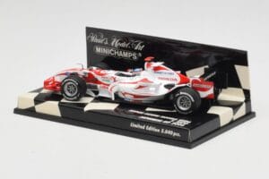 Super Aguri Honda SA06 #22 T. Sato Japanese GP 2006 Minichamps 1:43 400060122 メタル - 画像 3/5