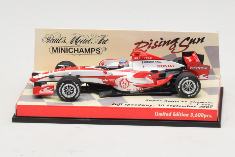 Super Aguri SA07 T. Sato F1 Showcar 2007 Minichamps 1:43 403080092 メタル