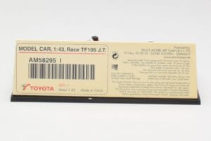 Toyota TF105 #16 J. Trulli F1 2005 Minichamps 1:43 AM58295 メタル - 画像 5/5