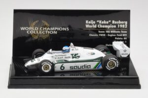 Williams FW08 #6 K. Rosberg F1 World Champion 1982 Minichamps 1:43 436820106 メタル