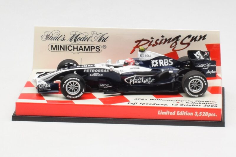 Williams FW30 K. Nakajima F1 Showcar Version 2 2008 Minichamps 1:43 403080178 メタル