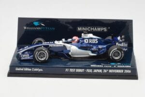 Williams FW28 Toyota K. Nakajima F1 Test Debut 2006 Minichamps 1:43 400060135 メタル - 画像 3/6
