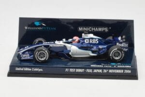 Williams FW28 Toyota K. Nakajima F1 Test Debut 2006 Minichamps 1:43 400060135 メタル
