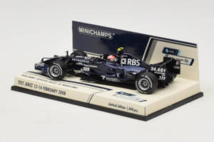 Williams FW30 Toyota #8 K. Nakajima Test Jerez Feb 2008 Minichamps 1:43 400080208 メタル - 画像 3/5