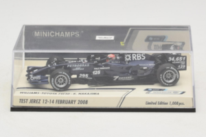 Williams FW30 Toyota #8 K. Nakajima Test Jerez Feb 2008 Minichamps 1:43 400080208 メタル - 画像 4/5