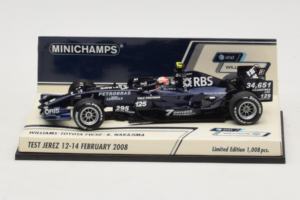 Williams FW30 Toyota #8 K. Nakajima Test Jerez Feb 2008 Minichamps 1:43 400080208 メタル