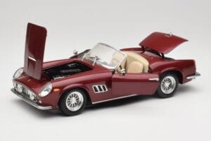 Ferrari 250 GT California Spider LWB マルーンレッド Hot Wheels 1:18 25727 メタル - 画像 2/8