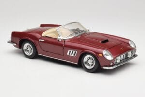 Ferrari 250 GT California Spider LWB マルーンレッド Hot Wheels 1:18 25727 メタル - 画像 6/8