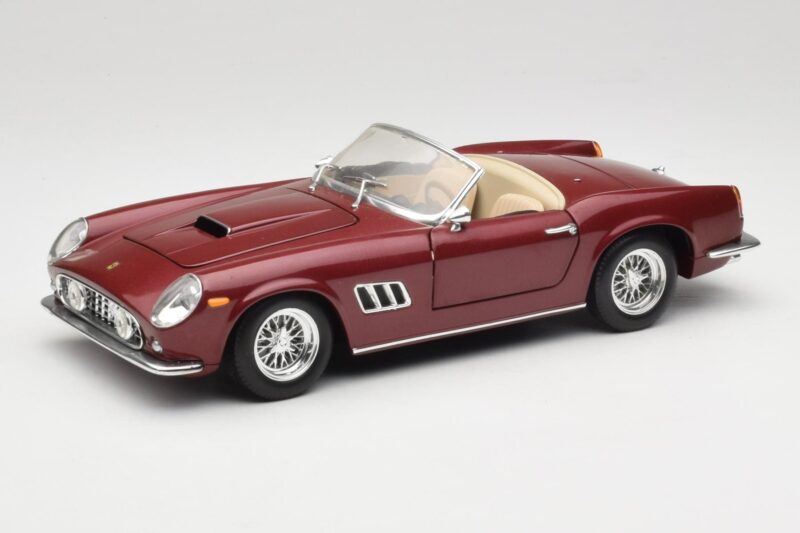 Ferrari 250 GT California Spider LWB マルーンレッド Hot Wheels 1:18 25727 メタル