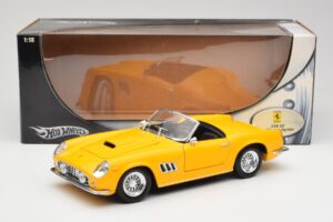 Ferrari 250 GT California Spider イエロー Hot Wheels 1:18 23905 メタル - 画像 8/8