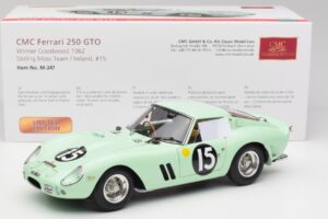 Ferrari 250 GTO #15 S. Moss / G. Hill Goodwood 1962 CMC 1:18 M-247 メタル - 画像 6/6