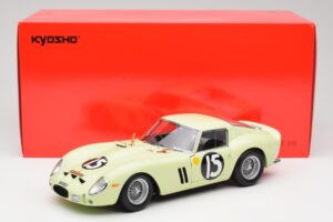 Ferrari 250 GTO #15 S. Moss / I. Ireland Goodwood Tourist Trophy Winner 1962 Kyosho 1:18 08438C メタル - 画像 8/8