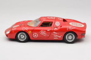 Ferrari 250 LM レッド ホワイト Essen Autographs リミテッドエディション Bburago 1:18 3033-P4 メタル - 画像 4/8
