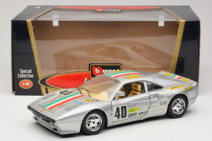 Ferrari 288 GTO #40 シルバー 1984 Bburago 1:18 3027-S1 メタル - 画像 8/8