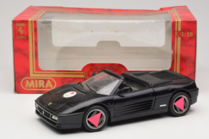 Ferrari 348 Spider ブラック Mira 1:18 6181 メタル - 画像 8/8