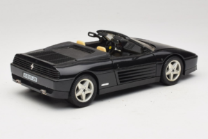 Ferrari 348 Spider ブラック シルバーホイール付き Mira 1:18 6918 メタル - 画像 3/8