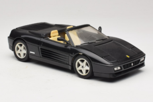 Ferrari 348 Spider ブラック シルバーホイール付き Mira 1:18 6918 メタル - 画像 6/8