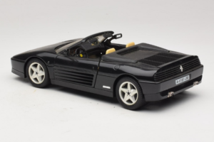 Ferrari 348 Spider ブラック シルバーホイール付き Mira 1:18 6918 メタル - 画像 7/8