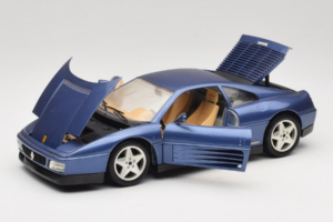 Ferrari 348tb ダークブルー メタリック Bburago 1:18 3039-B1 メタル - 画像 2/8