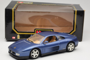 Ferrari 348tb ダークブルー メタリック Bburago 1:18 3039-B1 メタル - 画像 8/8