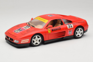 Ferrari 348 TB #32 Pirelli レッド 1989 Bburago 1:18 3039-P1 メタル