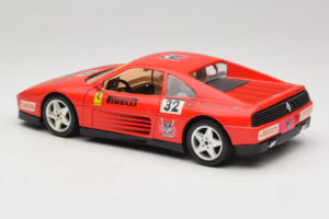 Ferrari 348 TB #32 Pirelli レッド 1989 Bburago 1:18 3039-P1 メタル - 画像 7/8