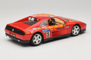 Ferrari 348 TB #5 Monroe レッド 1989 Bburago 1:18 3039-M1 メタル - 画像 3/8