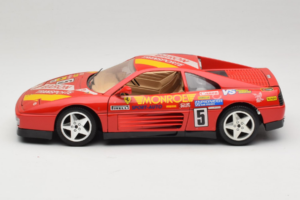 Ferrari 348 TB #5 Monroe レッド 1989 Bburago 1:18 3039-M1 メタル - 画像 4/8