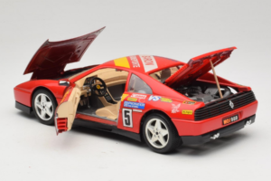 Ferrari 348 TB #5 Monroe レッド 1989 Bburago 1:18 3039-M1 メタル - 画像 5/8