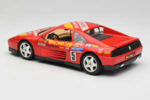 Ferrari 348 TB #5 Monroe レッド 1989 Bburago 1:18 3039-M1 メタル - 画像 7/8