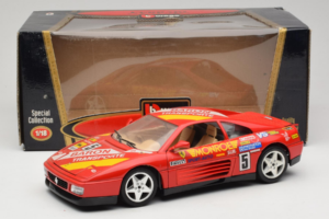 Ferrari 348 TB #5 Monroe レッド 1989 Bburago 1:18 3039-M1 メタル - 画像 8/8