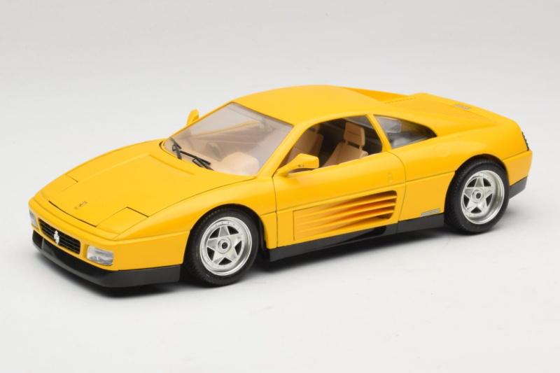 Ferrari 348 TB イエロー Replacement Box Bburago 1:18 3039-R2 メタル