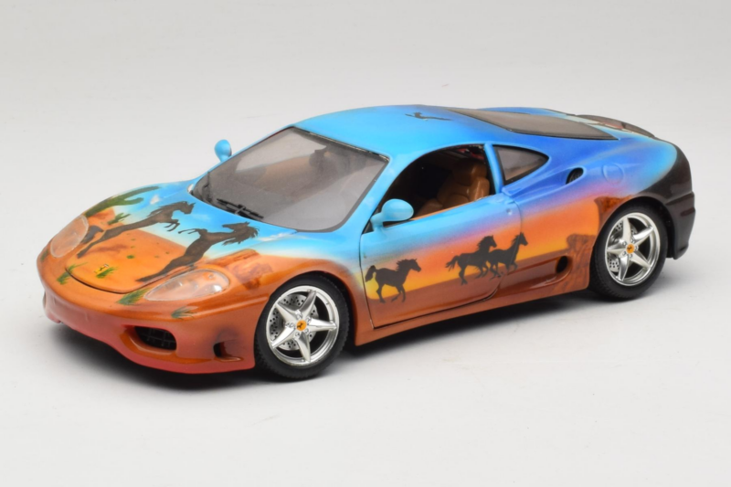 Ferrari 360 Modena Bracio Gotz Running Horses Livery Bburago 1:18 3358-B1 メタル