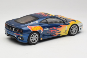 Ferrari 360 Modena Challenge #5 Hot Wheels Purple Fire Livery 1999 Bburago 1:18 29619 メタル - 画像 3/8