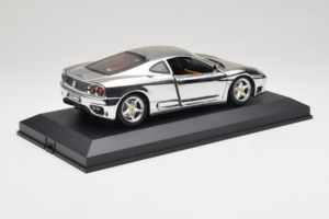 Ferrari 360 Modena Chrome Silver リミテッドエディション Exclusive Cars 1:18 EC004 メタル - 画像 4/9