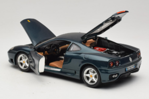 Ferrari 360 Modena ダークグリーンメタリック Bburago 1:18 3358-G2 メタル - 画像 4/7