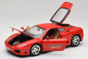 Ferrari 360 Modena Energizer レッド Bburago 1:18 3358-P3 メタル - 画像 2/8