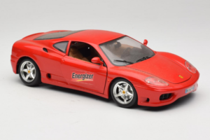 Ferrari 360 Modena Energizer レッド Bburago 1:18 3358-P3 メタル - 画像 6/8