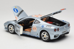 Ferrari 360 Modena Expert #1 シルバー Bburago 1:18 3348-S1 メタル - 画像 5/8