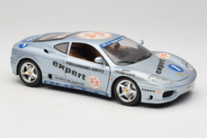 Ferrari 360 Modena Expert #1 シルバー Bburago 1:18 3348-S1 メタル - 画像 6/8