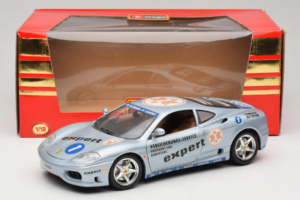 Ferrari 360 Modena Expert #1 シルバー Bburago 1:18 3348-S1 メタル - 画像 8/8