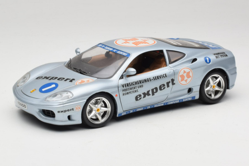 Ferrari 360 Modena Expert #1 シルバー Bburago 1:18 3348-S1 メタル