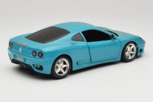Ferrari 360 Modena Migros リミテッドエディション 333台 ブルー Bburago 1:18 3358-G1 メタル - 画像 3/8