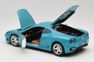 Ferrari 360 Modena Migros リミテッドエディション 333台 ブルー Bburago 1:18 3358-G1 メタル - 画像 5/8