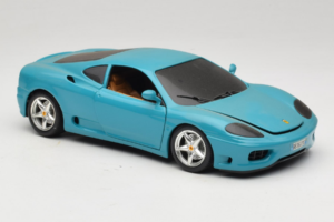 Ferrari 360 Modena Migros リミテッドエディション 333台 ブルー Bburago 1:18 3358-G1 メタル - 画像 6/8