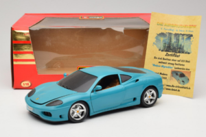 Ferrari 360 Modena Migros リミテッドエディション 333台 ブルー Bburago 1:18 3358-G1 メタル - 画像 8/8