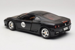 Ferrari 360 Modena #14 ブラック リミテッドエディション Bburago 1:18 3368-B1 メタル - 画像 7/8